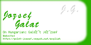 jozsef galat business card